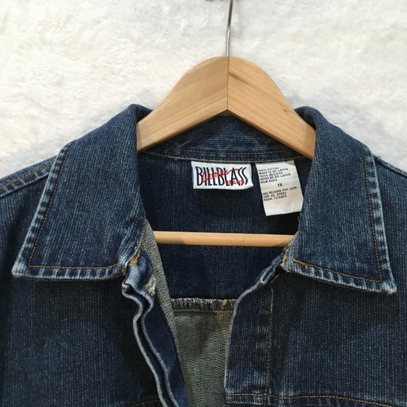 Bill Blass Twill Jean Jacket Vintage - Picture 2 of 16